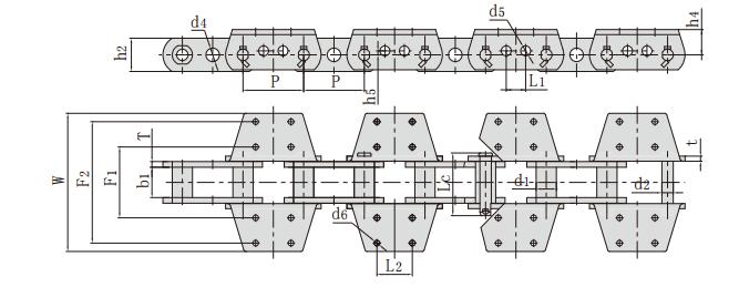 <font color='red'>P152F2</font>01K4_提升機用輸送鏈